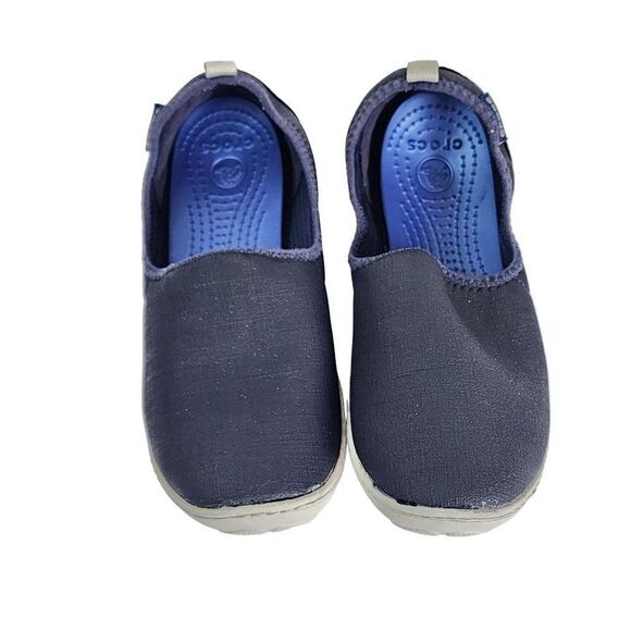 Crocs Busy Day Slip Ons Blue Size 7 - Picture 1 of 7